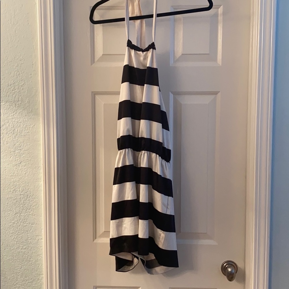 Black and white romper